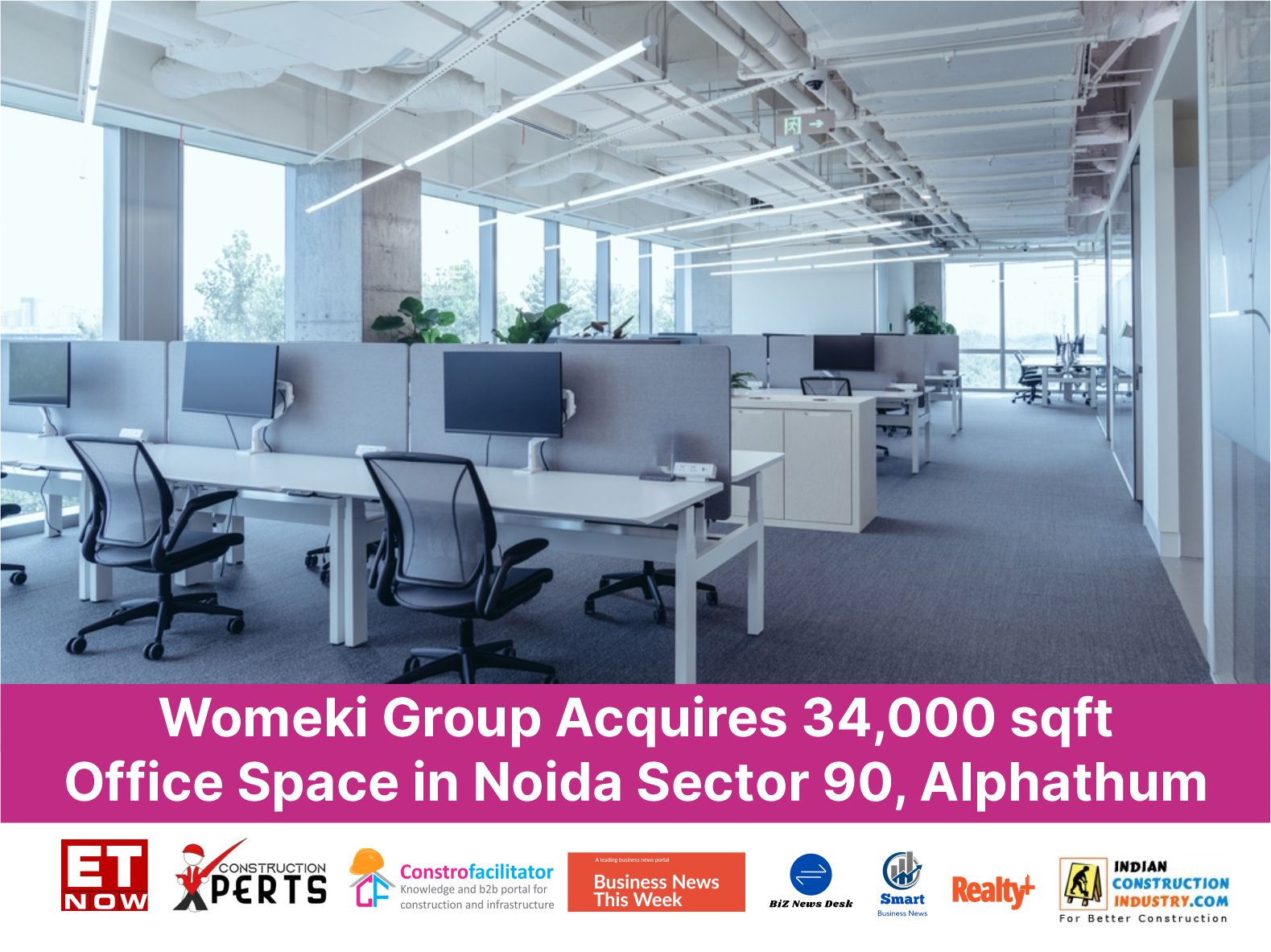 Womeki Group Acquires 34,000 sqft Office Space in Noida Sector 90, Alphathum