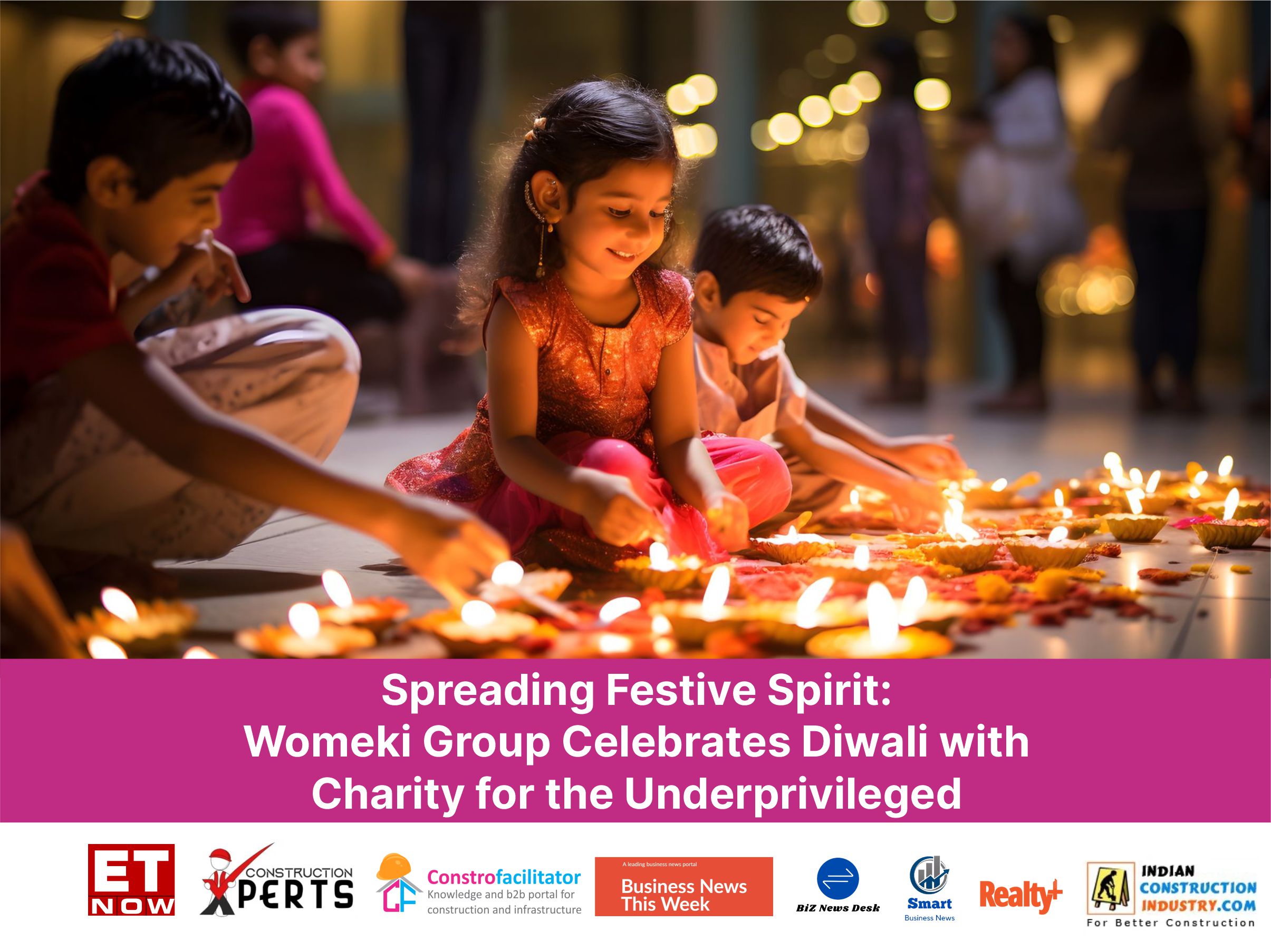 Spreading Festive Spirit: Womeki Group Celebrates Diwali with Charity for the Underprivileged